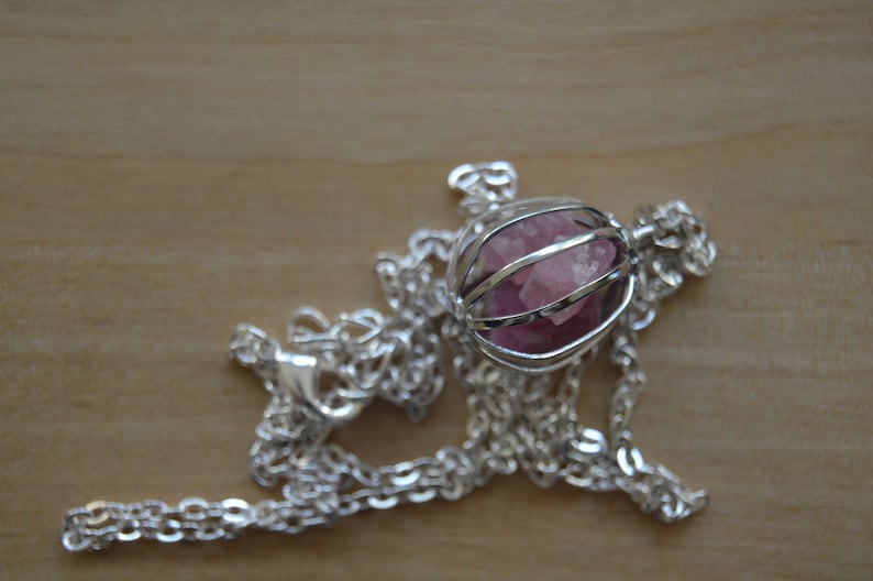 October Birthstone Necklace Crystal Raw Gemstone Personalized Jewelry Natural Tourmaline