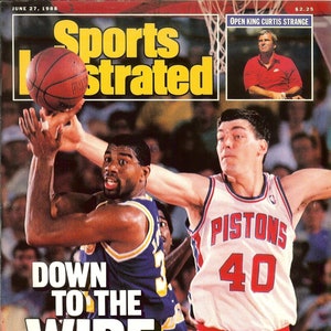 Vintage June 27, 1988 Sports Illustrated Magazines Down to the Wire Detroit LA (Vintage Sports Magazines Magazine Memorabilia)