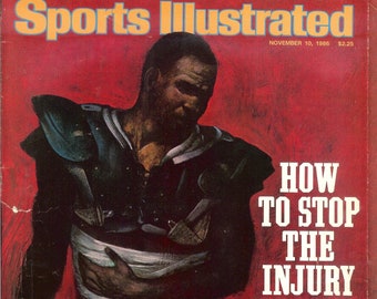 Vintage November 10, 1986 Sports Illustrated Magazines How to Stop Injury Plague in the NFL (Vintage Sports Magazines Magazine Memorabilia)