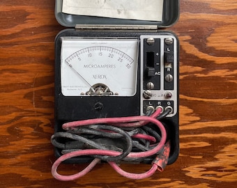 Vintage Xerox Test Meter 600T 441 Kit (Vintage Technology Vintage Computer Vintage Electricity Amp Meter Electrical Meter Vintage Gadget)