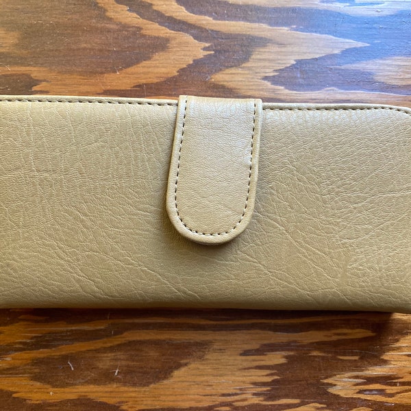 Vintage Tan Clutch Purse (Faux Leather Purse Tan Purse Vintage Tan Purse Vintage Faux Leather Soft Leather Purse Cognac Purse)