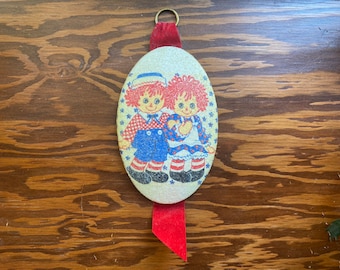 Vintage 1970s Raggedy Ann & Andy Wall Decor (Ceramic) - Vintage Raggedy Ann Vintage Raggedy Andy 1970s Ceramic Raggedy Ann Andy