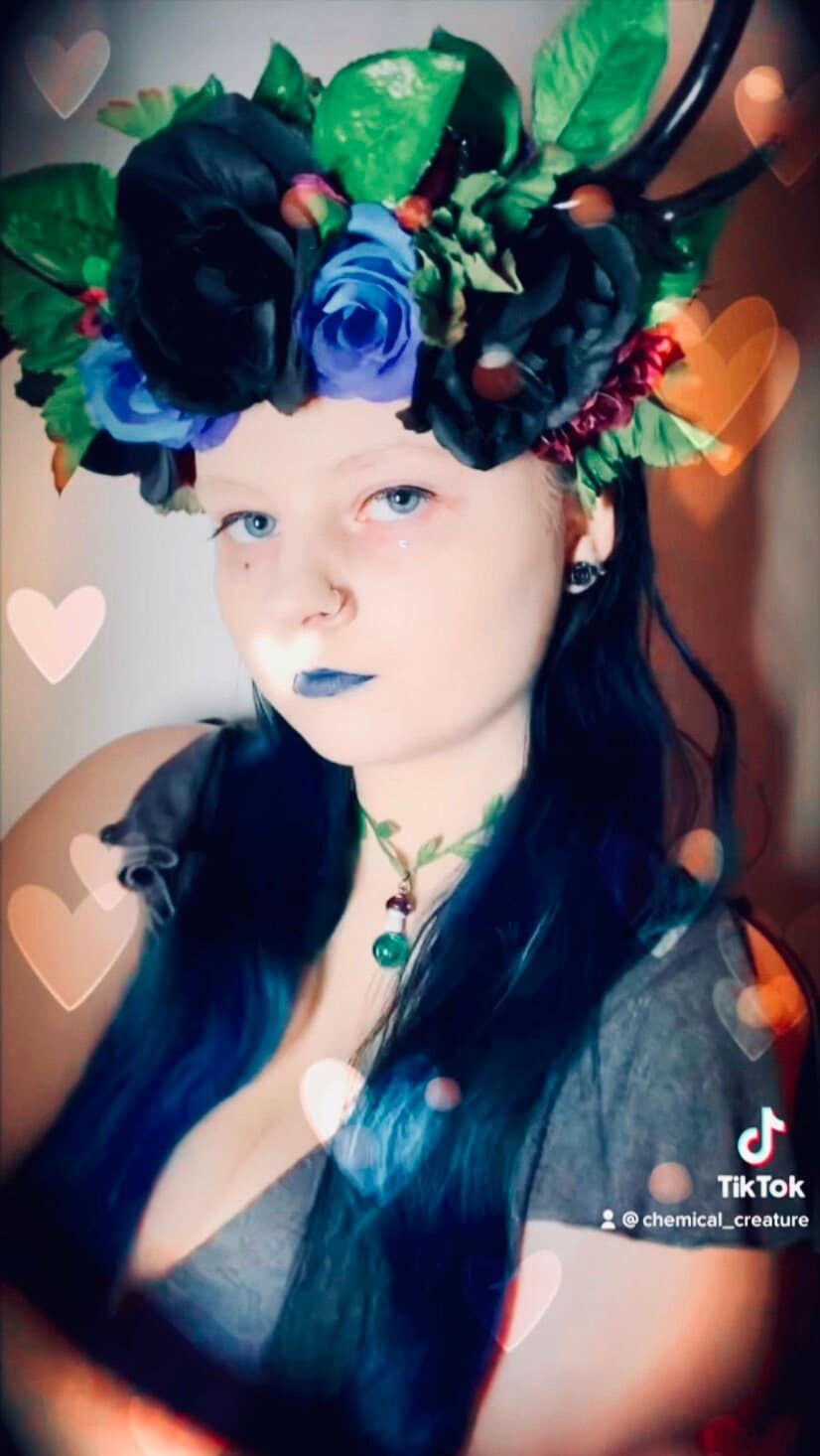 Mushroom / Gazing Ball crystal Ball / Vine Necklace choker Etsy