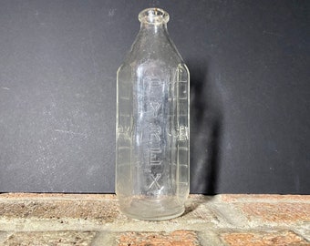 Vintage 1920s-1960s Pyrex Baby Bottle (8 oz - Made in USA) - Antique Baby Bottle Retro Pyrex Antique Pyrex Vintage Pyrex Vintage Baby Bottle