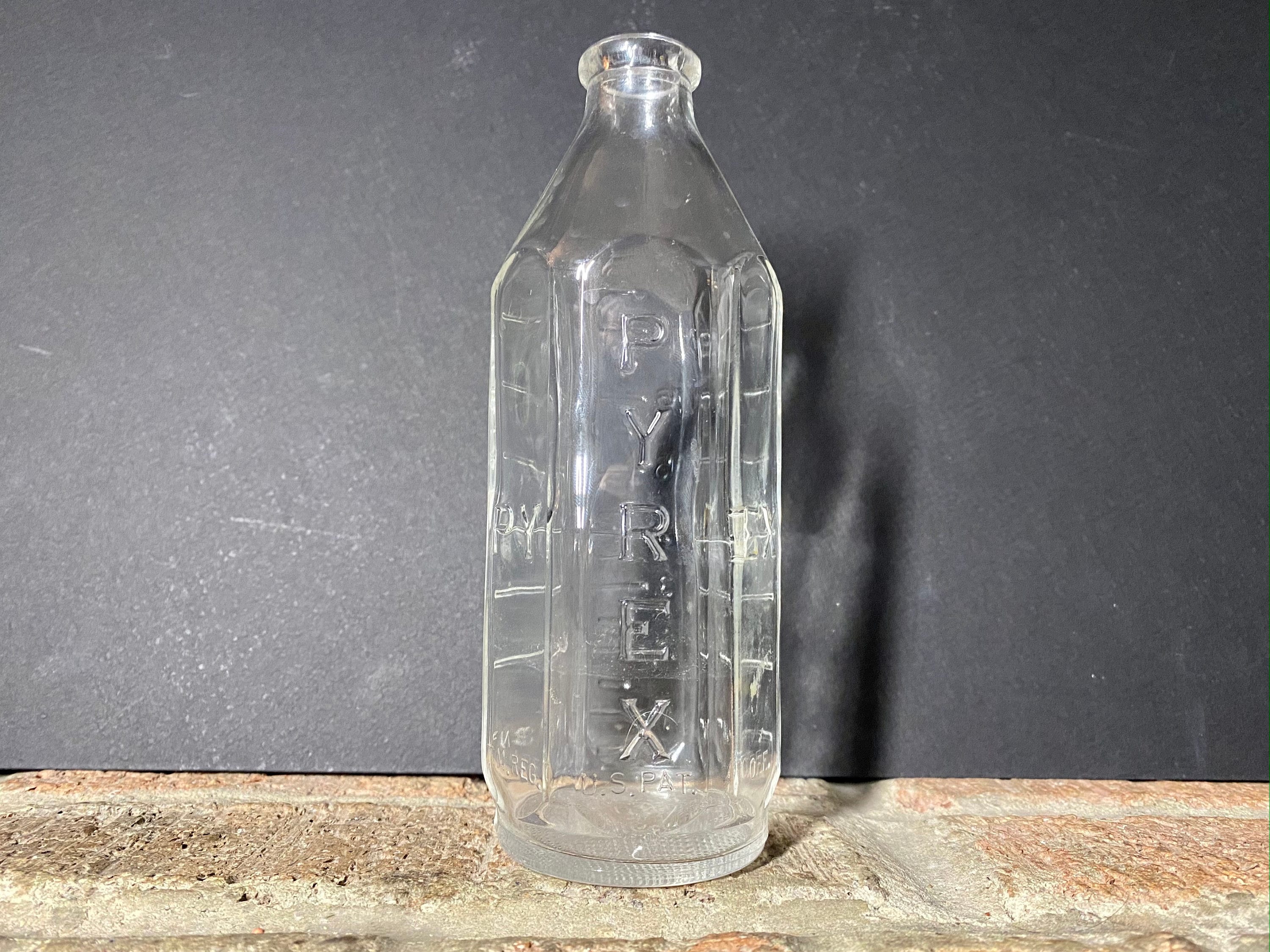 Vintage 1920s 1960s Pyrex Baby Bottle 8 Oz Made in USA Antique