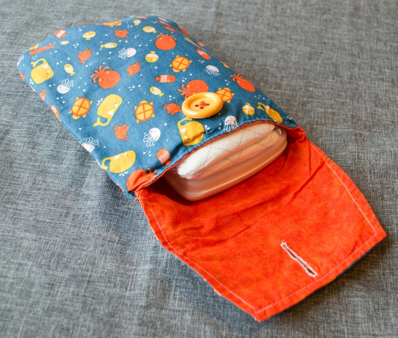 Reversible Diaper Clutch With Button Diaper & Wipe Clutch Etsy
