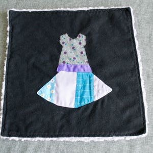 Tutu Dress Baby Lovey / Tactile lovey with Crinkle