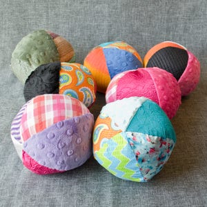 Multicolored Sensory Ball - Medium / Sensory Ball with Crinkle / Rattle