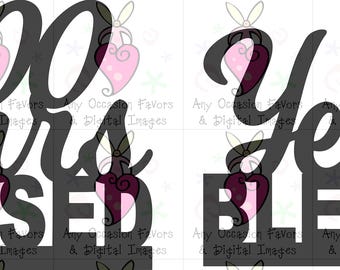 100 Years Blessed cake topper / centerpiece