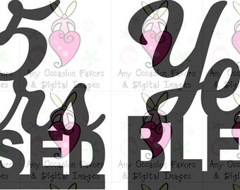 Adorno para tarta/centro de mesa con 65 años de bendición