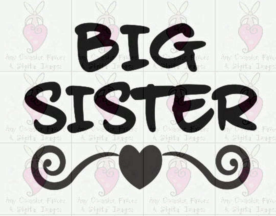 Big Sister SVG - Etsy