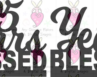 Adorno para tarta/centro de mesa con motivo de 95 años de bendición.