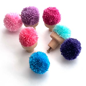 Drawer knobs kid Furniture PomPom Knobs PomPom Decor Kids Room Nursery Furniture Kids Room Kids Nursery Girls nursery kid furniture hardware