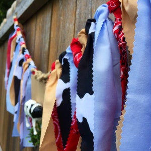 Cowboy Western Fabric Banner Farm Banner Country Farmhouse Garland ...