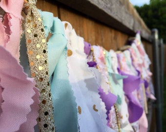 Pastel Nursery mermaid Banner mermaid Garland Unicorn Nursery Mermaid Nursery Pastel Unicorn Girl Unicorn Nursery Unicorn mermaid garland