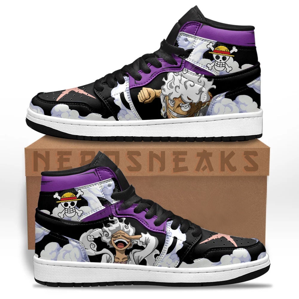 Monkey D Luffy Nika Jd1 Sneakers Anime Custom Basketball Shoes