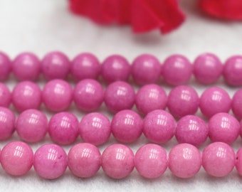 purple Mountain Jade Beads, smooth round Beads,4mm 6mm 8mm 10mm 12mm Candy Jade Beads,Jade Beads 15" per strand