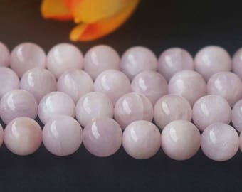Natürliche AAA echte Kunzit Glatte und runde Perlen, 6 mm 8 mm 10 mm 12 mm Kunzit Perlen, natürliche Kunzit Perlen.15 "Strang