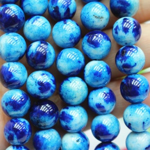 Bonbons Jade Perles Lisses et Rondes, 6mm 8mm 10mm 12mm Perles de Jade Arc-en-ciel Perles de Jade de Montagne, Perles de Pierre Arc-en-ciel en gros .15 brin image 3