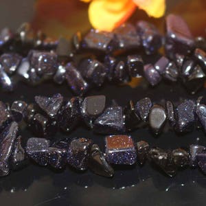 Natural A Blue Goldstone Chip Beads,Chip beads,About 4-12mm Blue Goldstone Chip Nugget Beads,Blue Goldstone beads supply.34&quot; strand