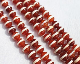 Natural red Agate Round Beads,6mm 8mm 10mm 12mm Tibetan Agate Beads, Agate Beads supply,15" strand