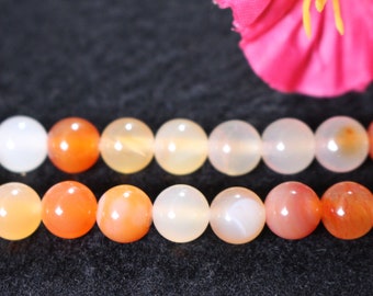 8mm Natural Red Agate Smooth Round Beads,Agate Beads,Agate Beads supply,15" strand