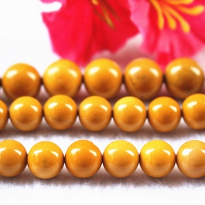 Yellow Jasper Gemstone Round Beads,6mm 8mm 10mm 12mm Yellow Jasper Smooth Beads Yellow Jasper beads wholesale supply,15&quot; strand