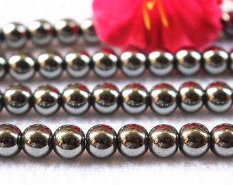 Iron Pyrite smooth and Round Beads,4mm 6mm 8mm 10mm 12mm 14mm Iron Pyrite Beads, Iron Pyrite Beads wholesale supply,15" strand