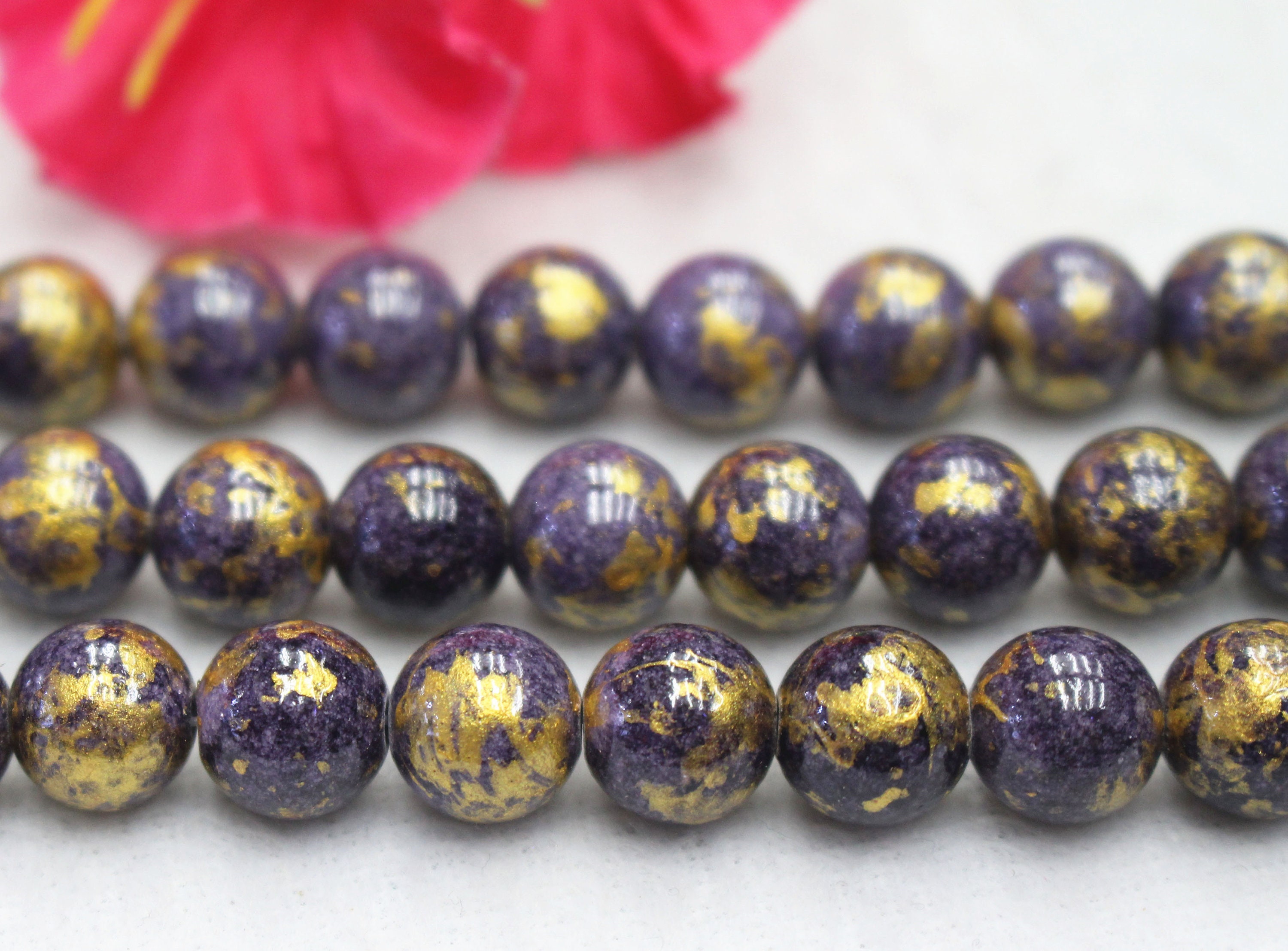 purple gold jade beads,Mountain Jade beads,Malaysian Jade Beads,6mm 8mm 10mm 12mm Smooth Round Beads,Candy Jade Beads 15" per strand
