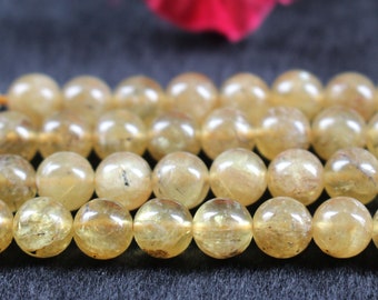 4mm 6mm 8mm 10mm Natural AA Apatite Smooth Round Beads,Apatite Beads,Apatite Beads supply,15" strand