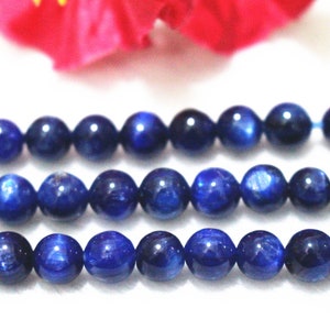 AAA Blue Kyanite Round Beads,6mm 8mm Blue Kyanite Beads,Blue Kyanite Beads wholesale 15&quot; strand