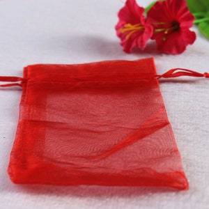 100 pcs Drak red Organza Gift Bags,Gift Bag,Drak red Organza Jewelry Bags wholesale 9x12cm 11x16cm