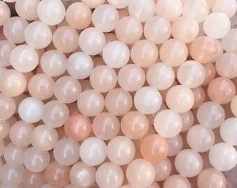 Pink Aventurine Gemstone Smooth Round beads,Natural gemstone beads supply.15" strand 4mm 6mm 8mm 10mm
