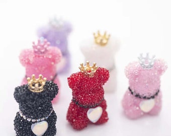 10pcs  Rhinestone Sugar Bubblegum Bead,Bubble Gum Bead,Chunky Beads in Bulk for Pen Colors to choose from 40X25X19.3mm