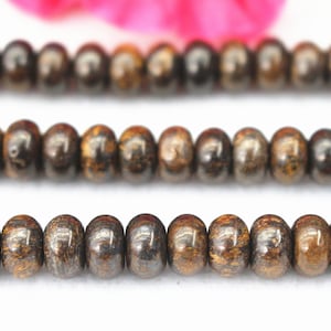 Natural Bronzite Beads,4x6mm 5x8mm Bronzite Rondelle Beads,Bronzite beads wholesale supply,15&quot; strand