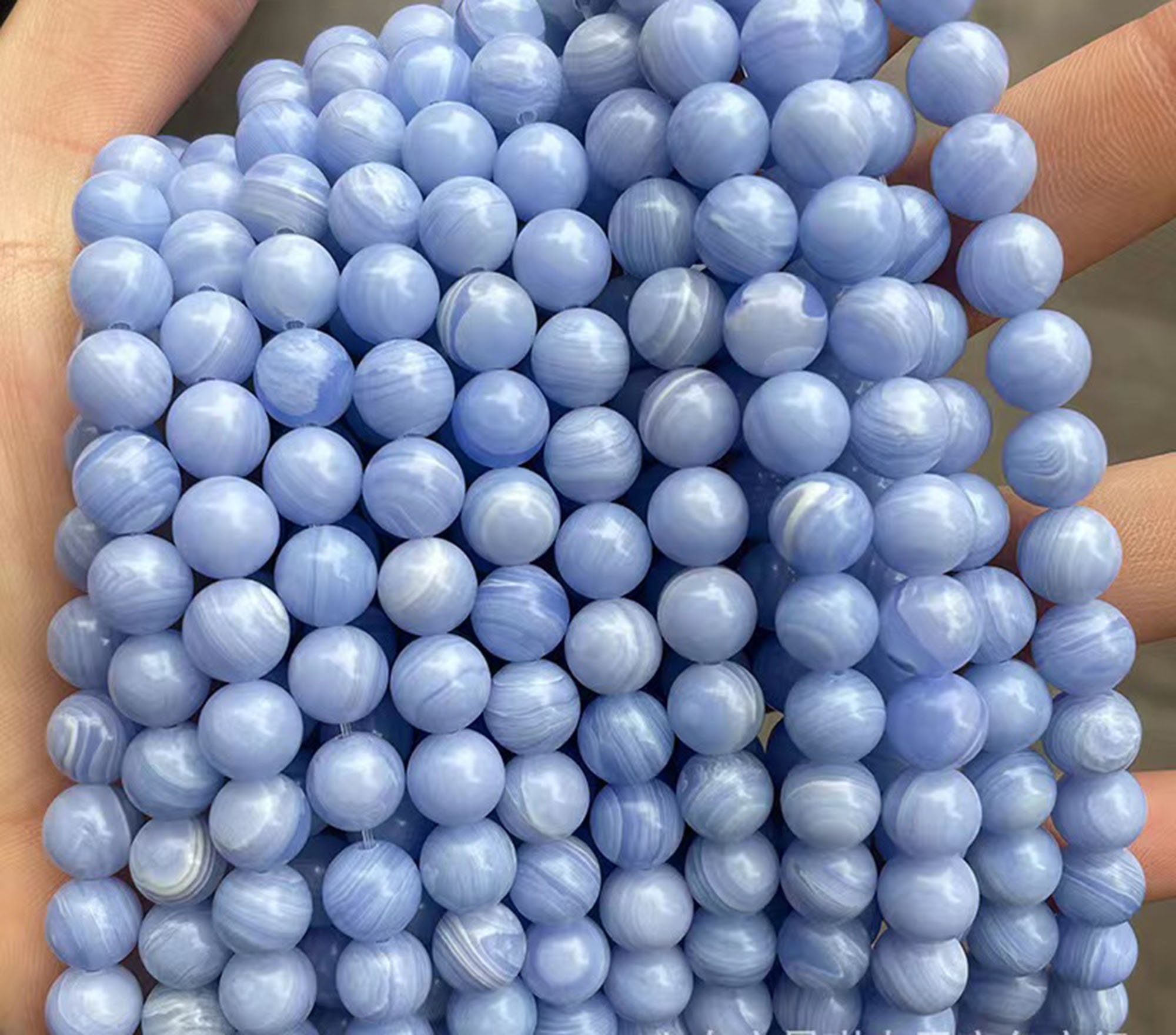 4mm Indian Agate Smooth Round Gemstone Beads, 