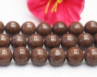 brown Mountain Jade Beads, smooth round Beads,4mm 6mm 8mm 10mm 12mm Candy Jade Beads,Jade Beads 15&quot; per strand