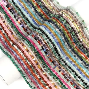 Natural A Faceted Green Sesame,Blue Spot,Rainbow Jasper,red Ruby,Citrine Quartz Round beads,Loose stone bead supply 15"strand 2mm 3mm 4mm