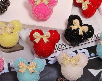 5pcs  Rhinestone Sugar Bubblegum Bead,Bubble Gum Bead,Chunky Beads in Bulk for Pen Colors to choose from 27x29mm