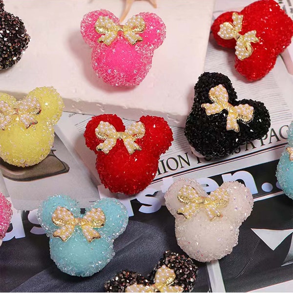 5pcs  Rhinestone Sugar Bubblegum Bead,Bubble Gum Bead,Chunky Beads in Bulk for Pen Colors to choose from 27x29mm