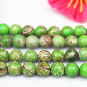 natural green Sea Sediment Jasper Gemstone Beads,6mm 8mm 10mm 12mm green Sea Sediment Jasper Beads supply,15&quot; strand DIY Accessories