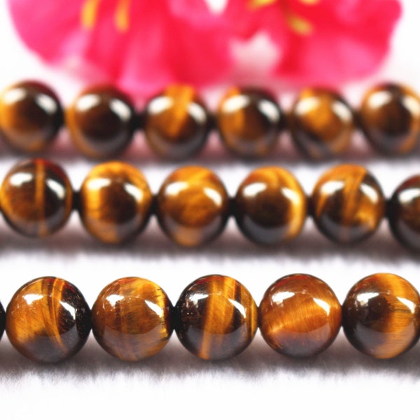 Yellow Tigereye beads Natural and Smooth Round Beads Yellow Tigereye beads Tigereye Beads wholesale supply,15" strand,