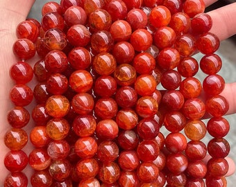 Natural red Fire Agate Round Beads,4mm 6mm 8mm 10mm 12mm Fire Agate Beads supply 15" strand