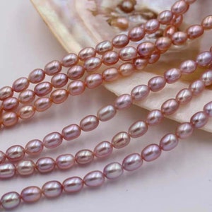natural AAA purple Sea Shell Pearls beads,purple Shell Pearls Bright light Beads Rice pearl beads Loose stone bead supply 15&quot;strand 2-9mm