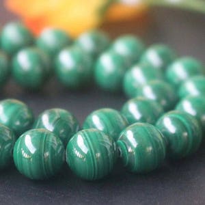 Natural AAA Genuine Malachite Round Beads,6mm 8mm 10mm 12mm 14mm 16mm 18mm malachite Beads,Malachitebeads supply.15&quot; strand