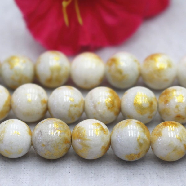 White gold jade beads,Mountain Jade beads,Malaysian Jade Beads,6mm 8mm 10mm 12mm Smooth Round Beads,Candy Jade Beads 15" per strand