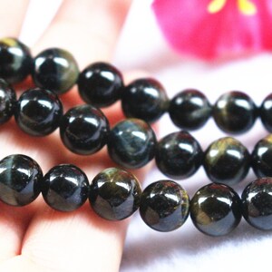 Natural Blue Tigereye Beads,6mm 8mm 10mm 12mm Natural Blue Tigereye Beads,beads supply.15&quot; strand