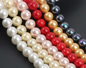 Beads Design Ideas For Dress Mixed Color Round Pearl Beads: Jewelry Making  Supply, 8mm