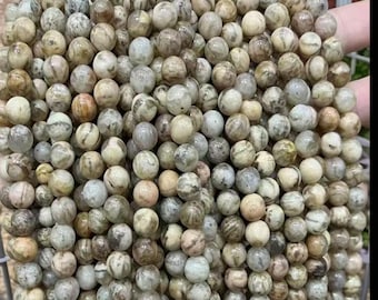 Natural Feldspar Smooth Round beads Natural Gemstone beads supply 15" strand DIY Handmade necklace, earring accessories 6mm 8mm 10mm