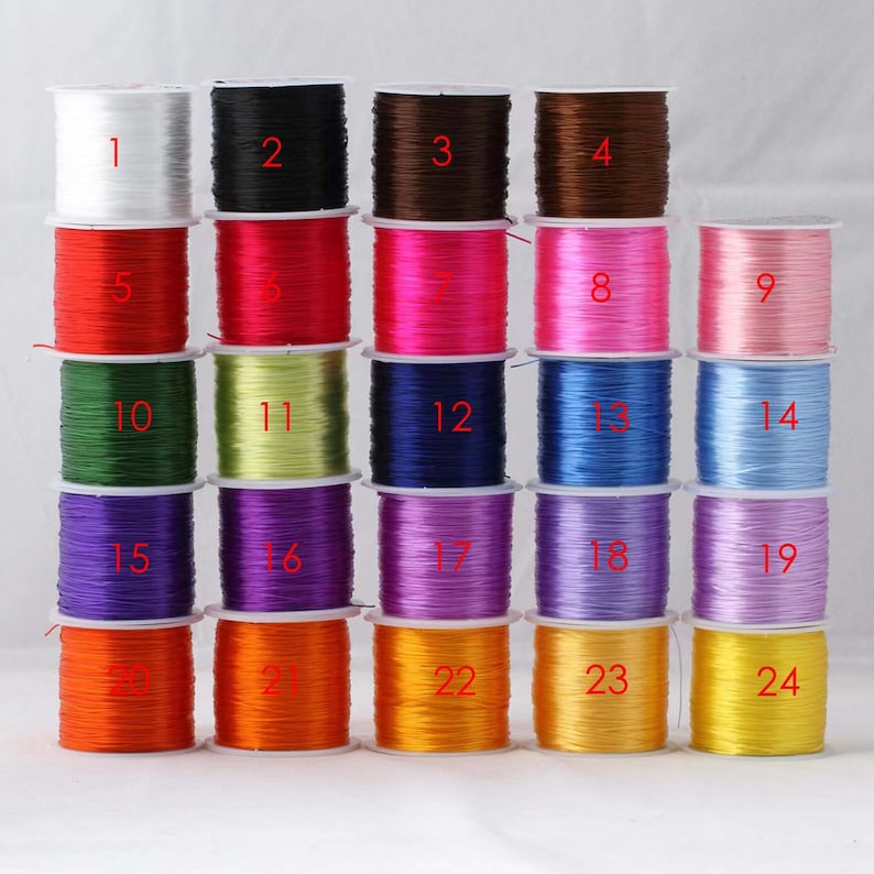 Jewelry bungee cord,flat Jewelry Beading Cord,Elastic Cord,Elastic Thread Cord,Elastic Rope cord 50 meters,Bracelet Elastic Cord